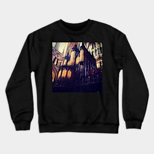 Organ pipes, Lincoln Cathedral Crewneck Sweatshirt